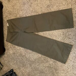 GAP Green Chinos Versatile Straight-Leg Pants